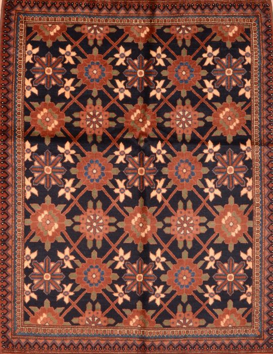Kunduz Brown Hand Knotted 50 X 64 Area Rug 100-76414 Image 0