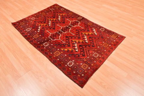 Kunduz Red Hand Knotted 34 X 54 Area Rug 100-76416 Image 3