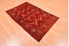 Kunduz Red Hand Knotted 34 X 54 Area Rug 100-76416 Thumb 3