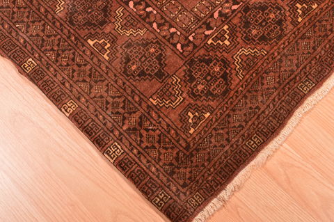 Baluch Brown Hand Knotted 38 X 57 Area Rug 100-76418 Image 10