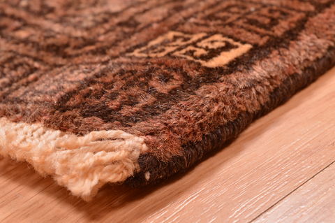 Baluch Brown Hand Knotted 38 X 57 Area Rug 100-76418 Image 13