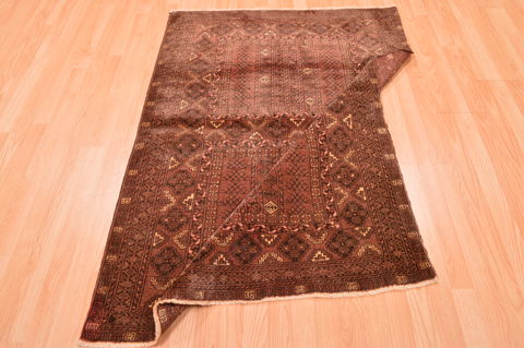 Baluch Brown Hand Knotted 38 X 57 Area Rug 100-76418 Image 14