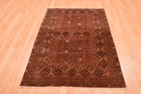 Baluch Brown Hand Knotted 38 X 57 Area Rug 100-76418 Image 1