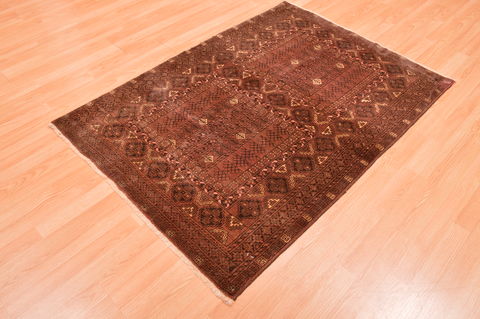 Baluch Brown Hand Knotted 38 X 57 Area Rug 100-76418 Image 2