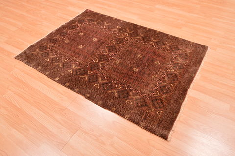 Baluch Brown Hand Knotted 38 X 57 Area Rug 100-76418 Image 3