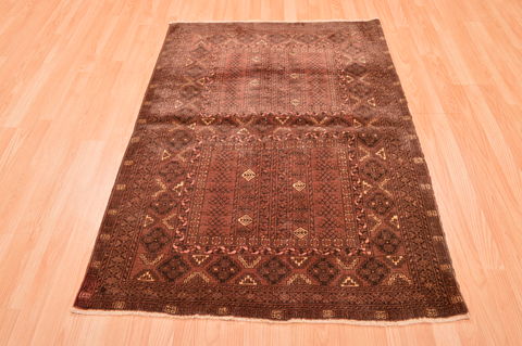 Baluch Brown Hand Knotted 38 X 57 Area Rug 100-76418 Image 4