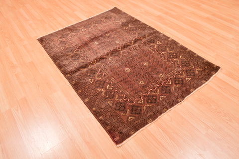 Baluch Brown Hand Knotted 38 X 57 Area Rug 100-76418 Image 5