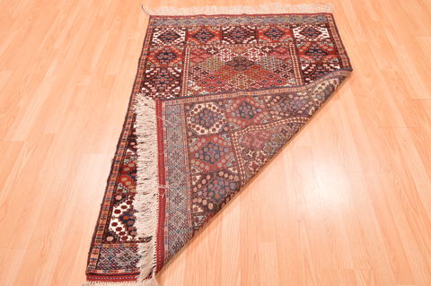 Baluch Multicolor Hand Knotted 39 X 55 Area Rug 100-76420 Image 10