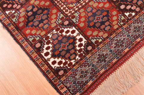 Baluch Multicolor Hand Knotted 39 X 55 Area Rug 100-76420 Image 2