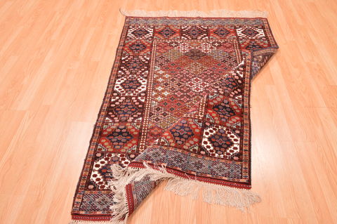 Baluch Multicolor Hand Knotted 39 X 55 Area Rug 100-76420 Image 9
