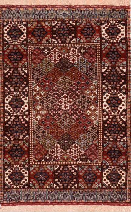 Baluch Multicolor Hand Knotted 39 X 55 Area Rug 100-76420 Image 0