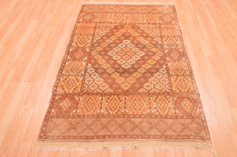 Baluch Beige Hand Knotted 38 X 58 Area Rug 100-76422 Image 1