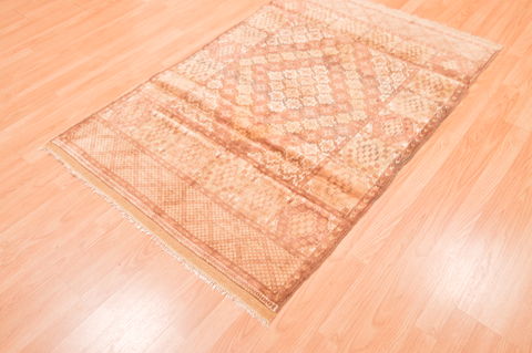 Baluch Beige Hand Knotted 38 X 58 Area Rug 100-76422 Image 6