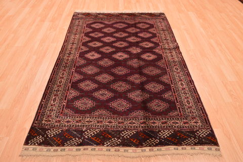 Baluch Red Hand Knotted 42 X 68 Area Rug 100-76425 Image 1