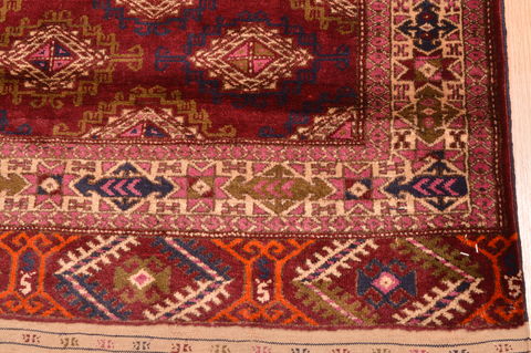 Baluch Red Hand Knotted 38 X 511 Area Rug 100-76426 Image 8