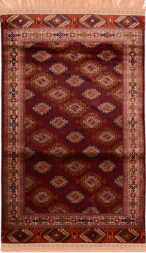 Baluch Red Hand Knotted 3'8" X 5'11"  Area Rug 100-76426