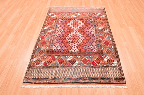 Baluch Multicolor Hand Knotted 39 X 57 Area Rug 100-76428 Image 1