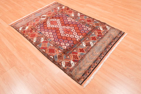 Baluch Multicolor Hand Knotted 39 X 57 Area Rug 100-76428 Image 3