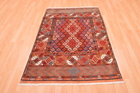 Baluch Multicolor Hand Knotted 39 X 57 Area Rug 100-76428 Image 4