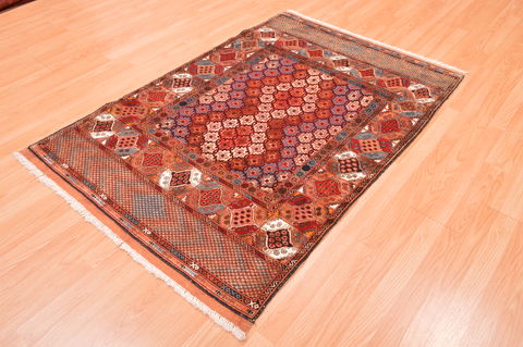Baluch Multicolor Hand Knotted 39 X 57 Area Rug 100-76428 Image 6