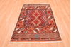 Baluch Multicolor Hand Knotted 39 X 57  Area Rug 100-76428 Thumb 4