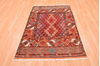 Baluch Multicolor Hand Knotted 39 X 57 Area Rug 100-76428 Thumb 4