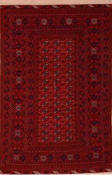 Baluch Red Hand Knotted 4'3" X 5'11"  Area Rug 100-76429