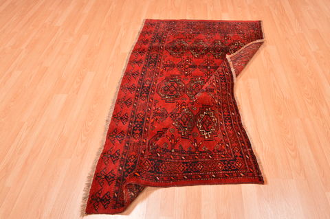 Baluch Red Hand Knotted 35 X 59 Area Rug 100-76432 Image 12
