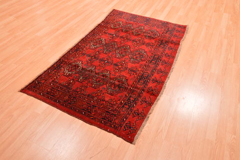 Baluch Red Hand Knotted 35 X 59 Area Rug 100-76432 Image 2