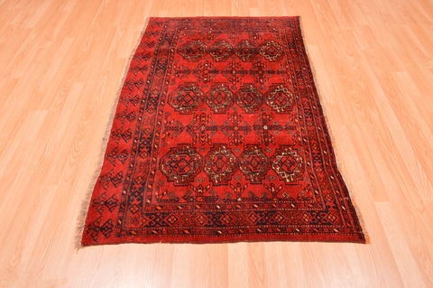 Baluch Red Hand Knotted 35 X 59 Area Rug 100-76432 Image 4