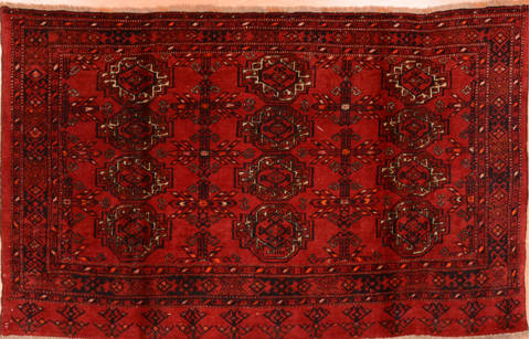 Baluch Red Hand Knotted 35 X 59 Area Rug 100-76432 Image 0