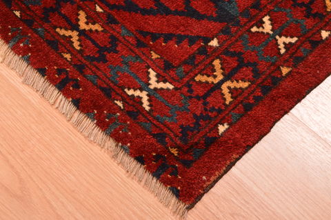 Baluch Red Hand Knotted 35 X 57 Area Rug 100-76433 Image 11