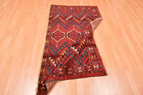 Baluch Red Hand Knotted 35 X 57 Area Rug 100-76433 Image 16
