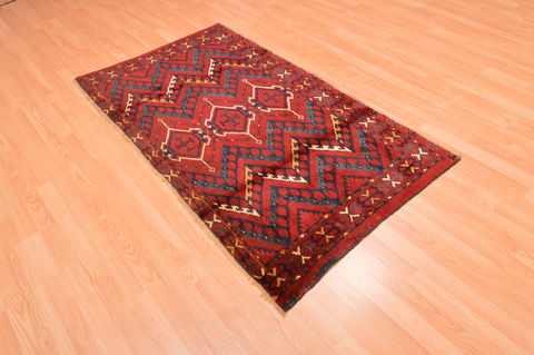 Baluch Red Hand Knotted 35 X 57 Area Rug 100-76433 Image 7