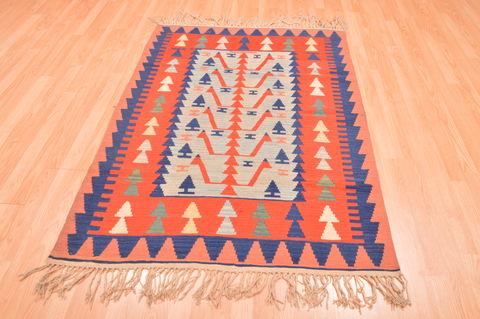 Kilim Red Hand Knotted 311 X 56 Area Rug 100-76437 Image 5