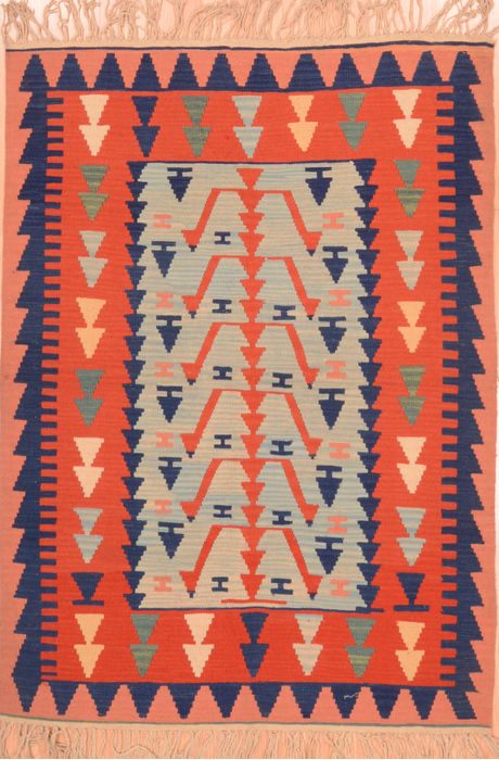 Kilim Red Hand Knotted 311 X 56 Area Rug 100-76437 Image 0