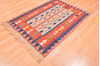 Kilim Red Hand Knotted 311 X 56  Area Rug 100-76437 Thumb 1