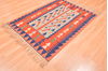 Kilim Red Hand Knotted 311 X 56 Area Rug 100-76437 Thumb 1