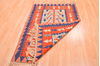 Kilim Red Hand Knotted 311 X 56 Area Rug 100-76437 Thumb 4