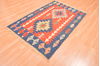 Kilim Red Hand Knotted 38 X 57  Area Rug 100-76439 Thumb 1