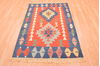 Kilim Red Hand Knotted 38 X 57  Area Rug 100-76439 Thumb 3