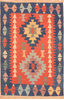 Kilim Red Hand Knotted 38 X 57  Area Rug 100-76439 Thumb 0