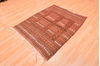 Kilim Brown Square Hand Knotted 37 X 45 Area Rug 100-76440 Thumb 2