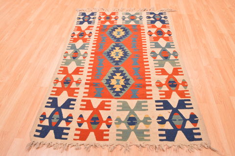 Kilim Red Hand Knotted 310 X 51 Area Rug 100-76441 Image 3