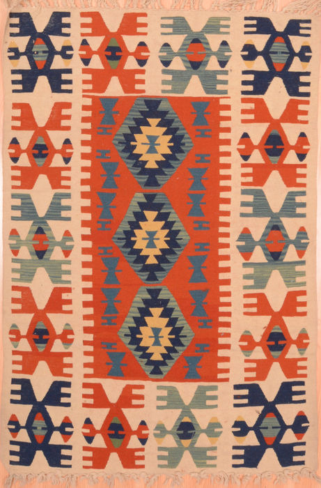 Kilim Red Hand Knotted 310 X 51 Area Rug 100-76441 Image 0