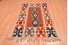 Kilim Red Hand Knotted 310 X 51  Area Rug 100-76441 Thumb 1