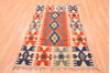 Kilim Red Hand Knotted 310 X 51  Area Rug 100-76441 Thumb 3