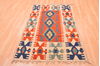 Kilim Red Hand Knotted 310 X 51 Area Rug 100-76441 Thumb 3