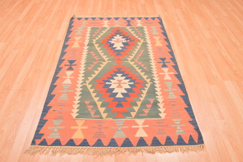 Kilim Green Hand Knotted 311 X 59 Area Rug 100-76442 Image 5
