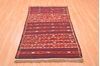 Kilim Red Hand Knotted 39 X 61 Area Rug 100-76443 Thumb 1